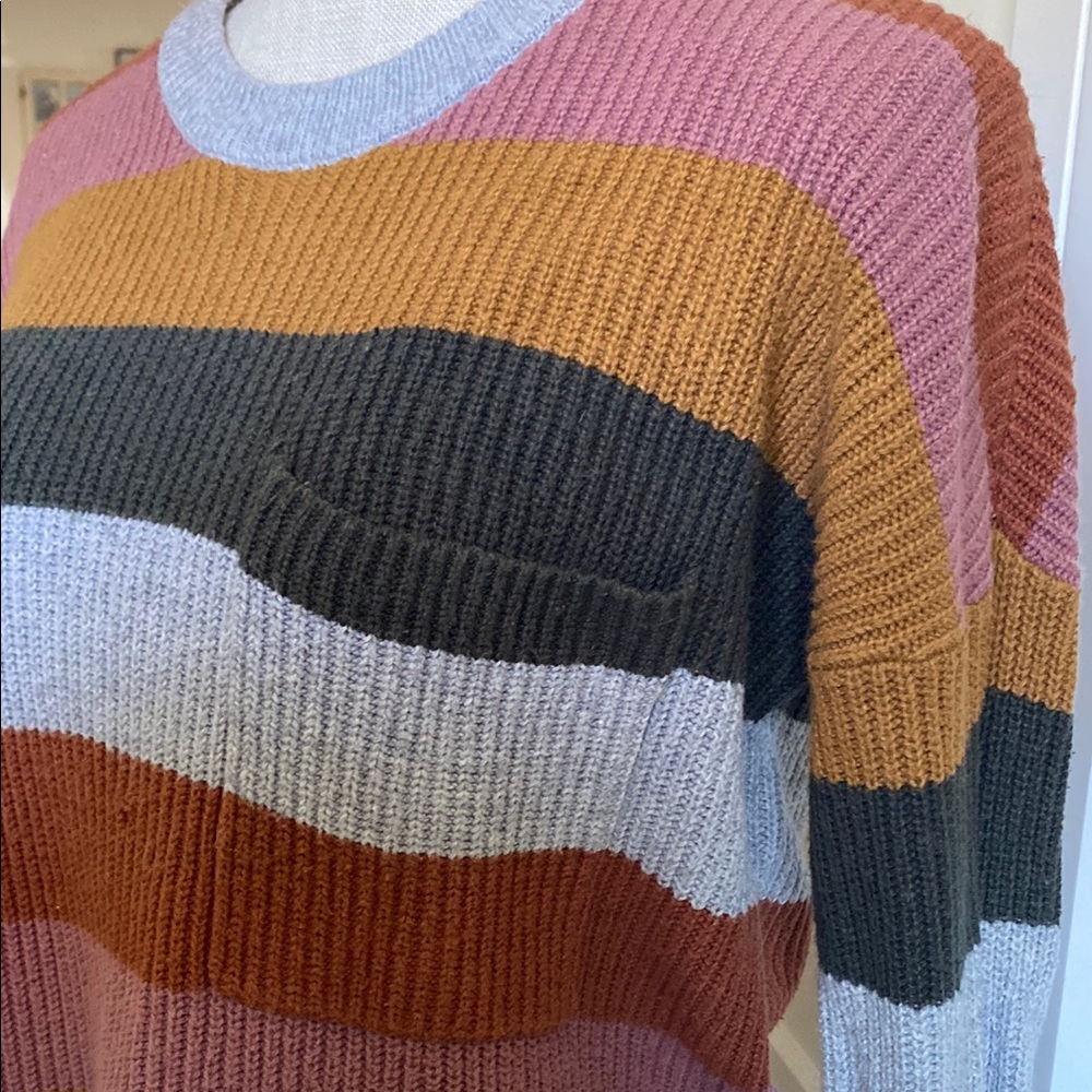 Madewell Women's color block Striped Sweater XS small - Picture 2 of 6